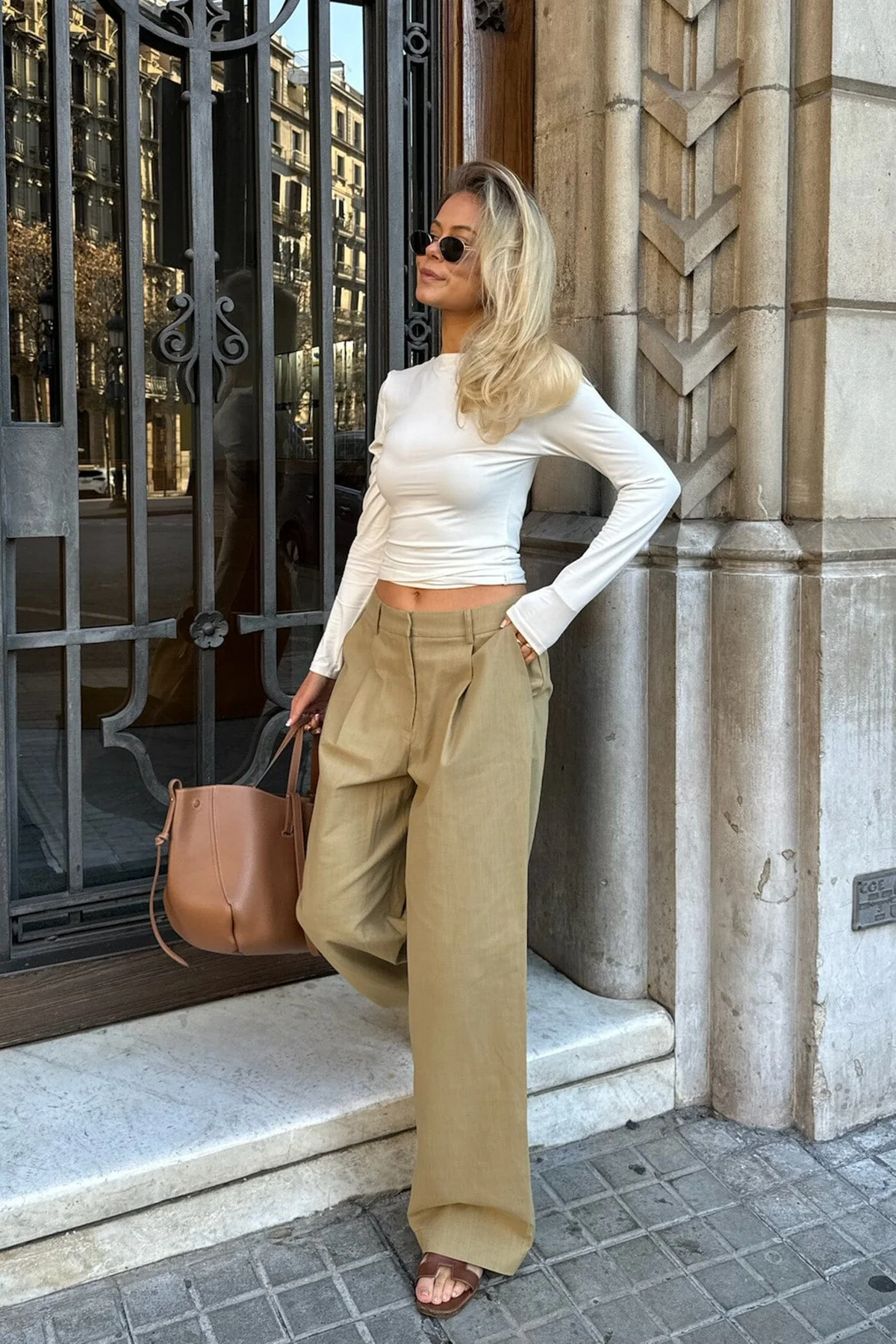 BYIC Celinaic Pants lkhaki light khaki