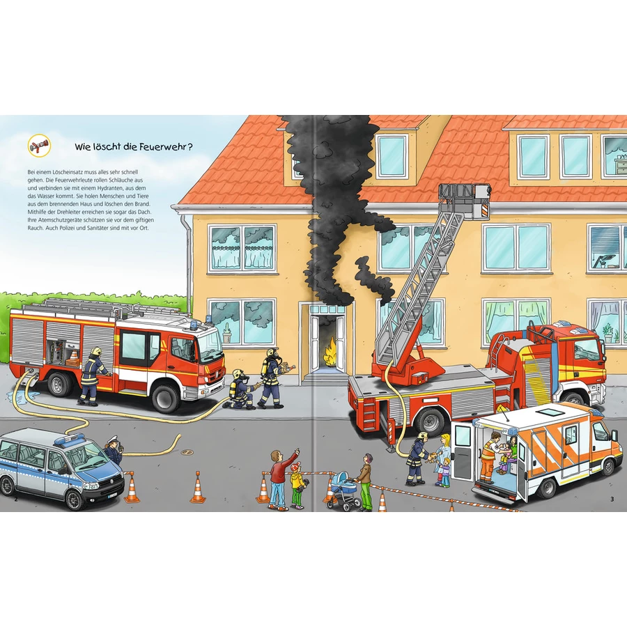 Ravensburger Stickerheft Wieso? Weshalb? Warum? Feuerwehr