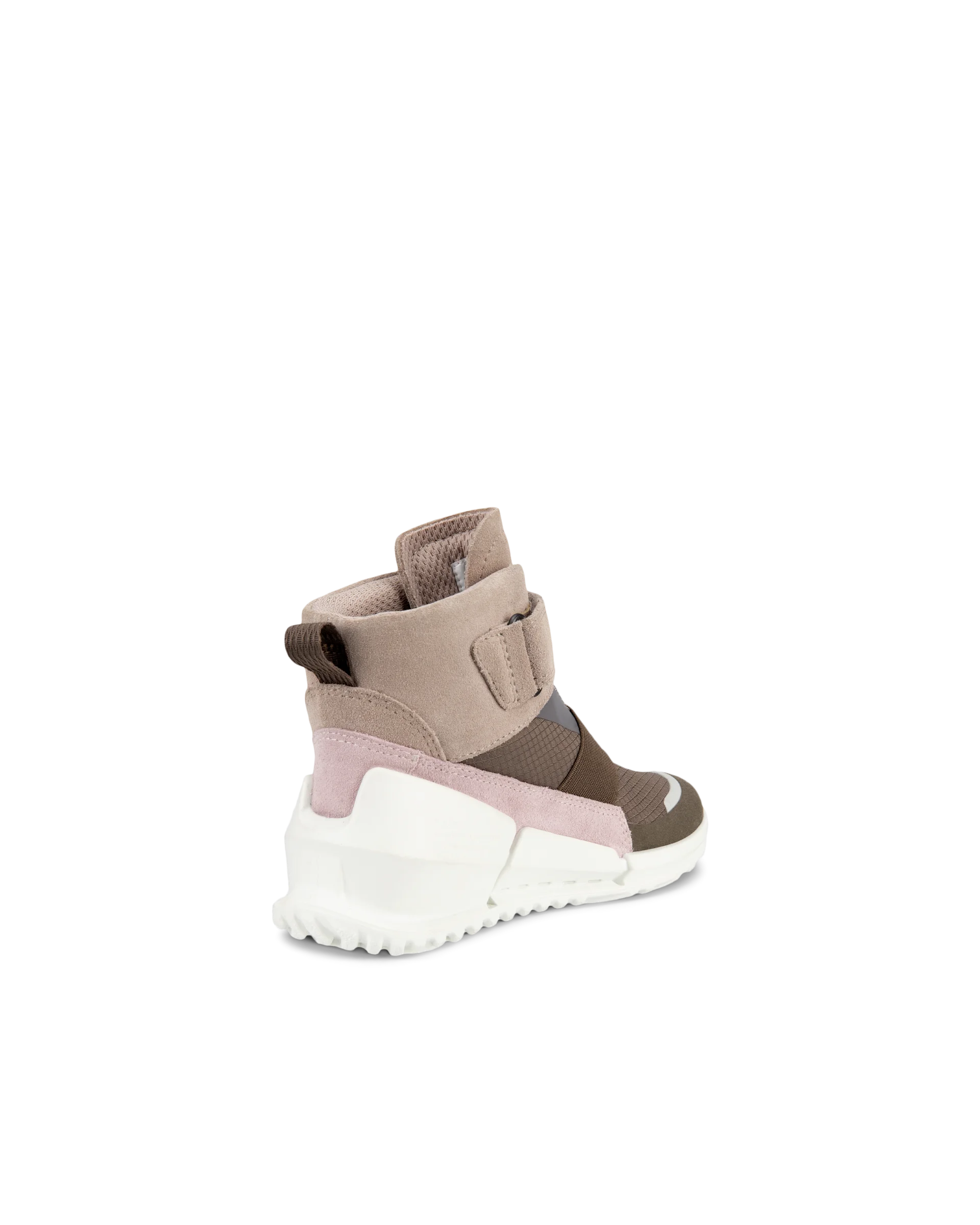 ECCO BIOM K1 Kinder High-Top-Sneaker aus Veloursleder mit Gore-Tex Beige