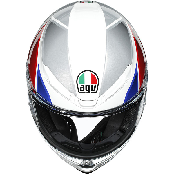 AGV - Casque K6 Hyphen Blanc / Rouge / Bleu / Gris