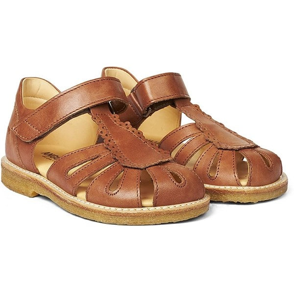 Sandal M. Velcrolukning Tan - Angulus → Luksusbaby.dk