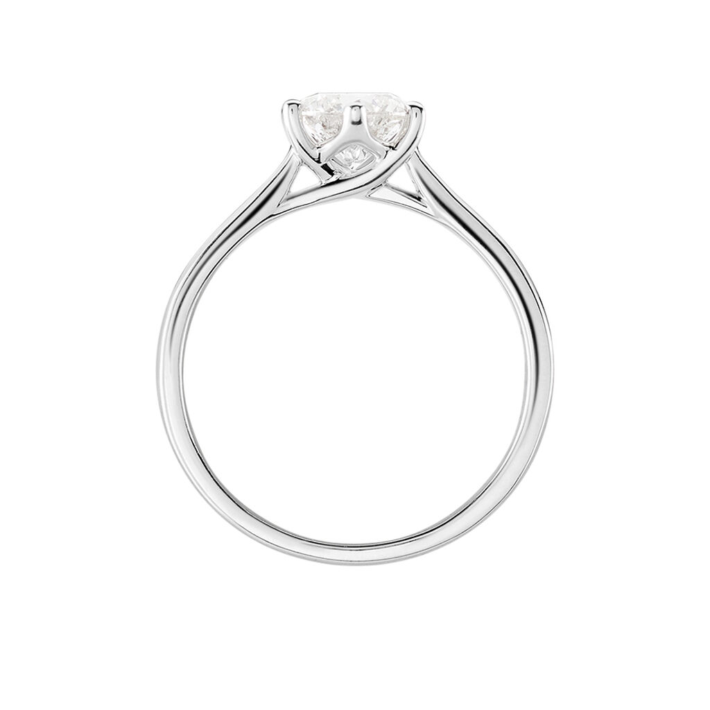 Bague Solitaire Athena Or Blanc Diamant