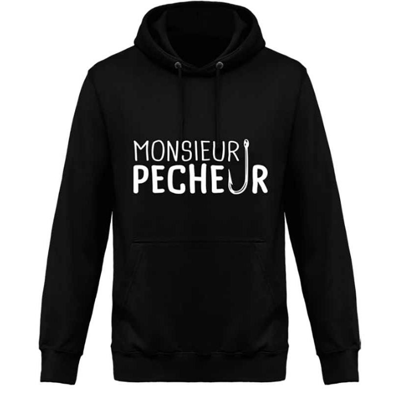 Sweat Homme Monsieur Pêcheur - Jet Black