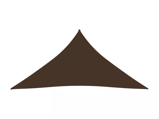 Voile de parasol tissu oxford triangulaire 3x4x4 m marron