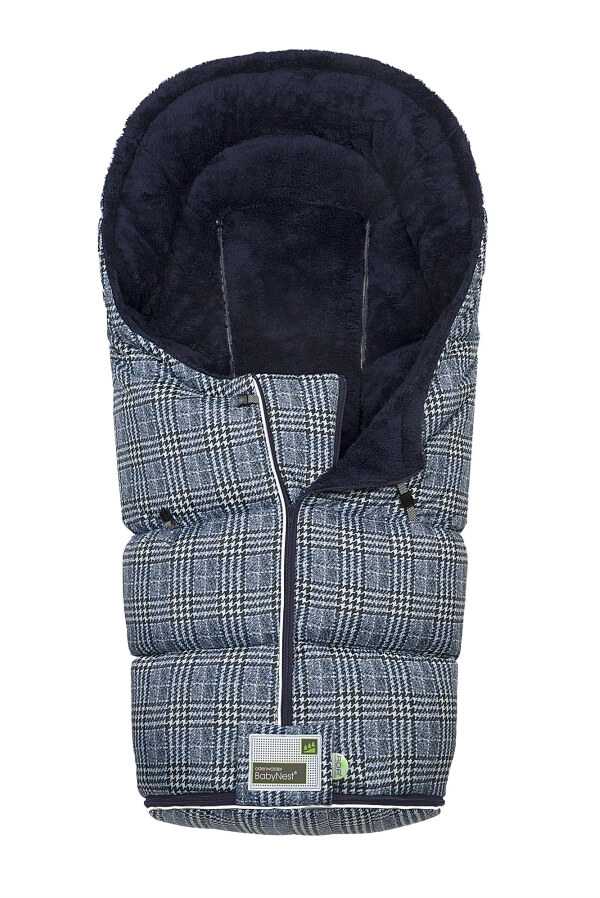 Fußsack Lo-Go fashion glencheck, ink blue
