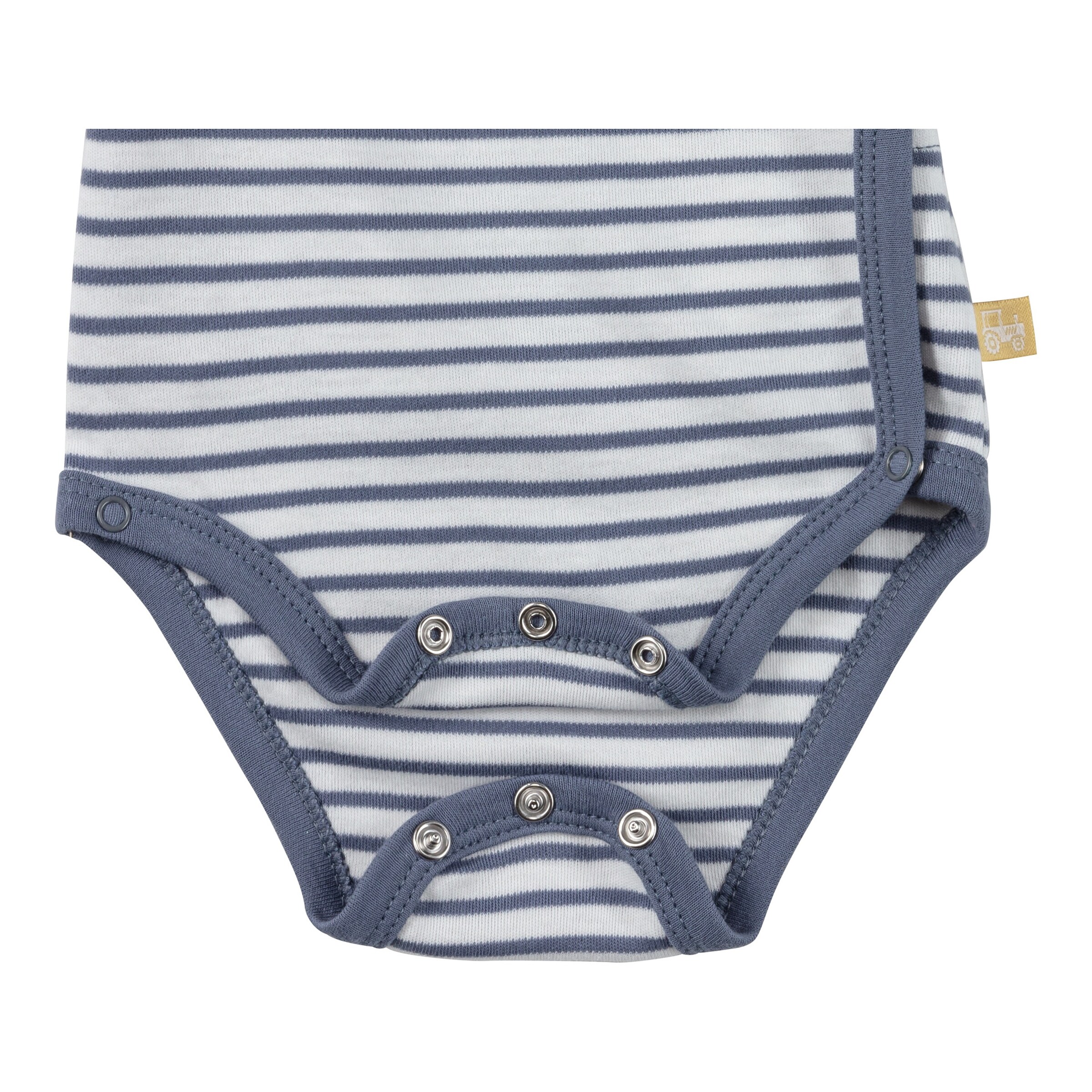 Bornino - Farm Life 2er-Pack Wickelbodys langarm Traktor blau/grün/offwhite