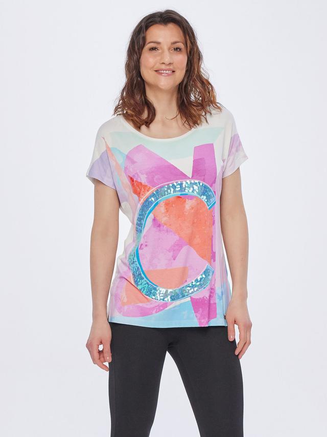 Longshirt mit Buchstabenprint
