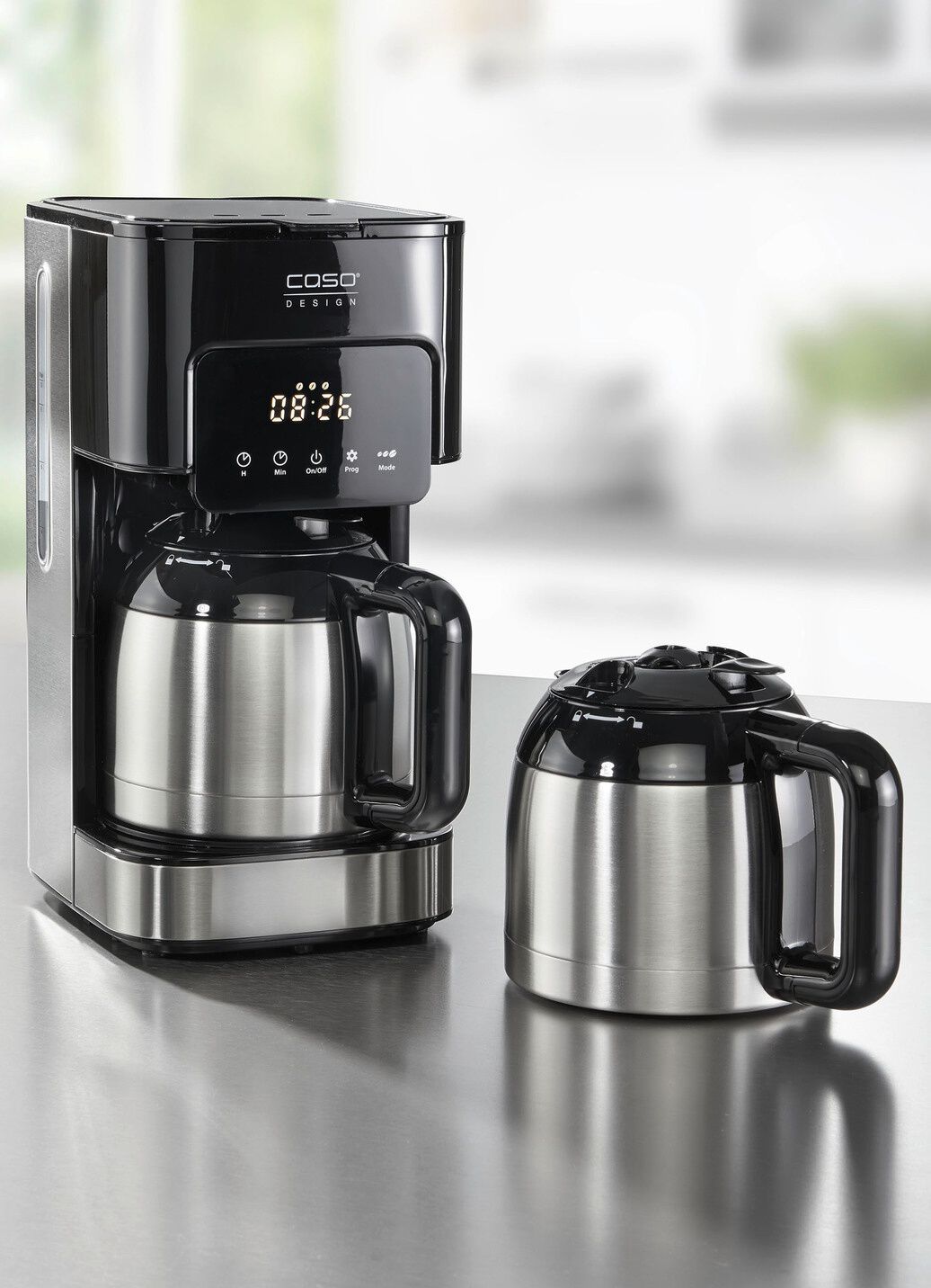 CASO Kaffeemaschine mit 2 doppelwandigen Thermokannen