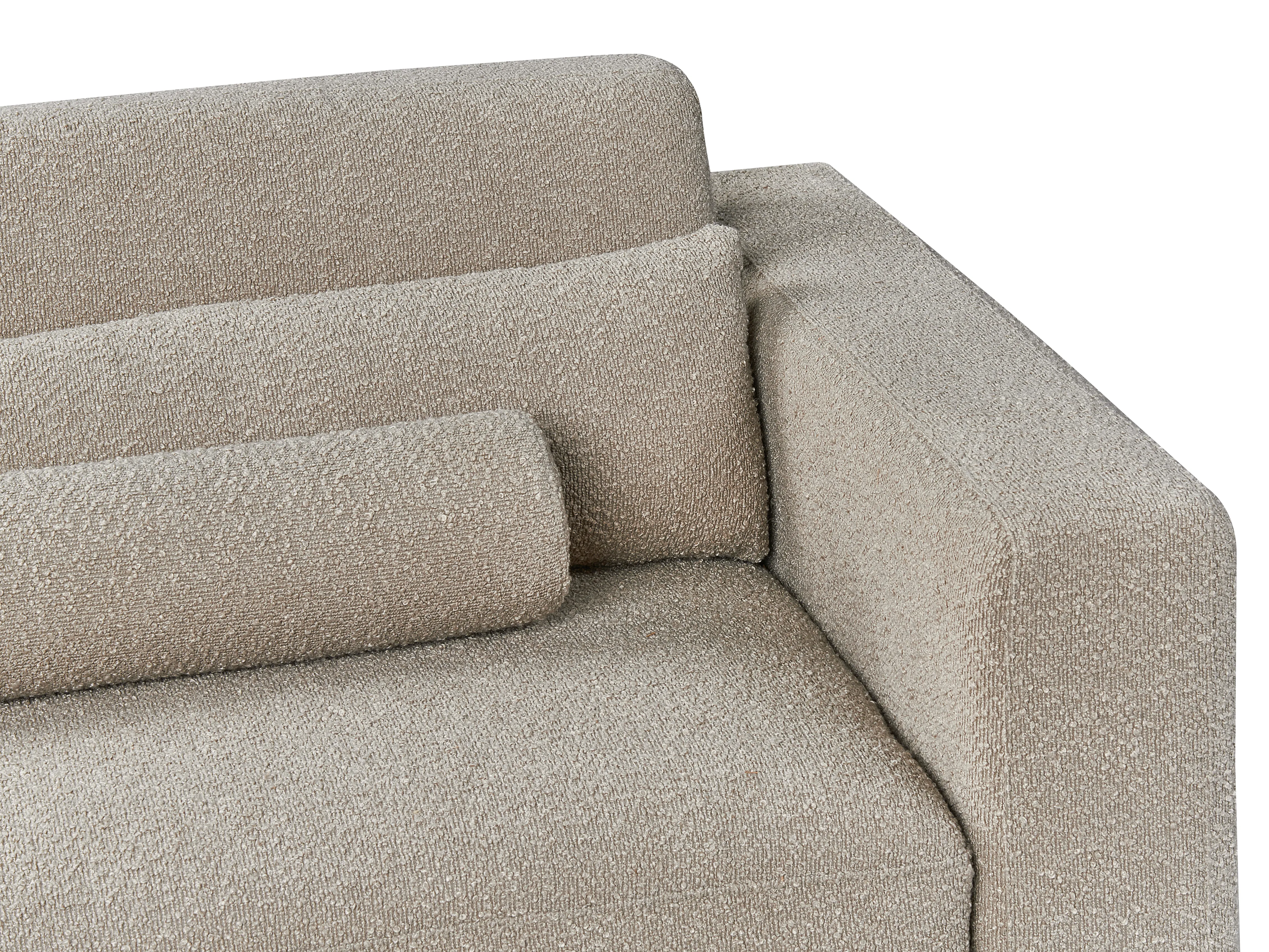 Bank 3-zits ANGE Bouclé Taupe