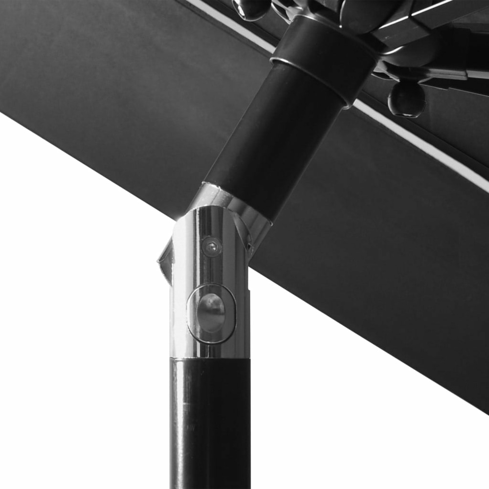 Parasol à 3 niveaux avec mât en aluminium 3 m anthracite