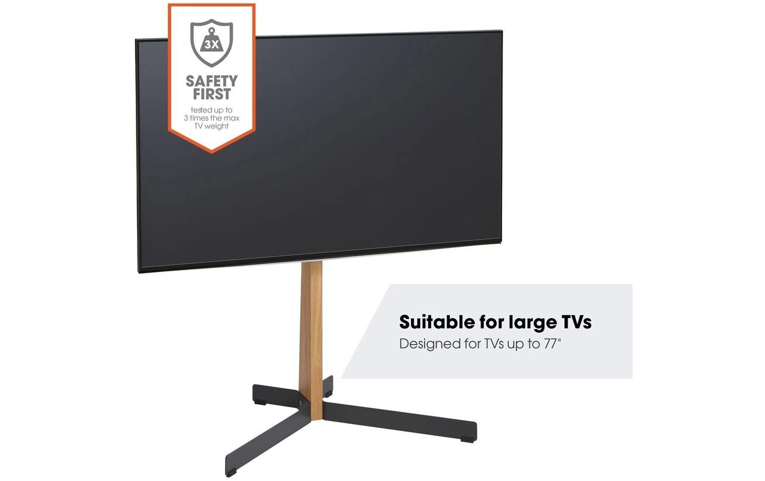 Wandhalterung Standfuss COMFORT TVS 3695HB Braun/Schwarz<br>TV-Ständer