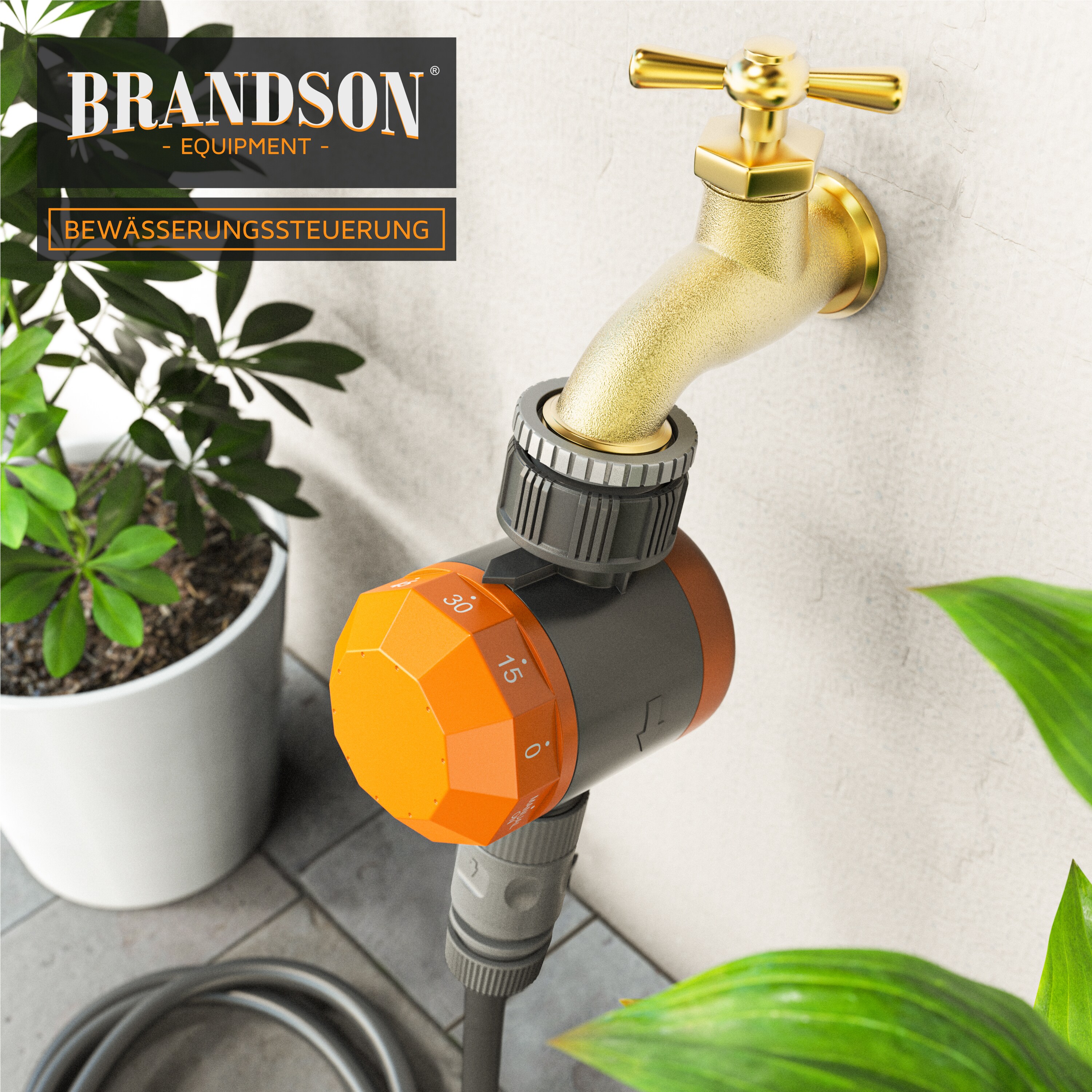 Brandson Bewässerungsuhr - Wasserzeitschaltuhr - Bewässerungssteuerung - Bewässerungssystem - einfache manuelle Bewässerung - automatisch - Timer