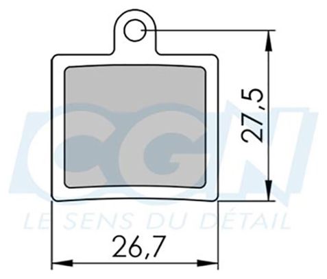 Plaquette frein vtt 20 clarks sintered adapt. hope mini calipers (pr)