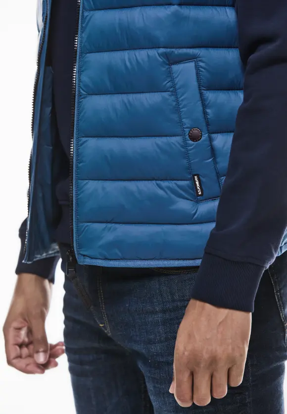 Leichte Steppweste - kite blue