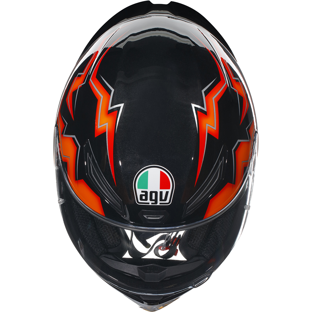 AGV - Casque K1 S Kripton Noir / Orange / Blanc