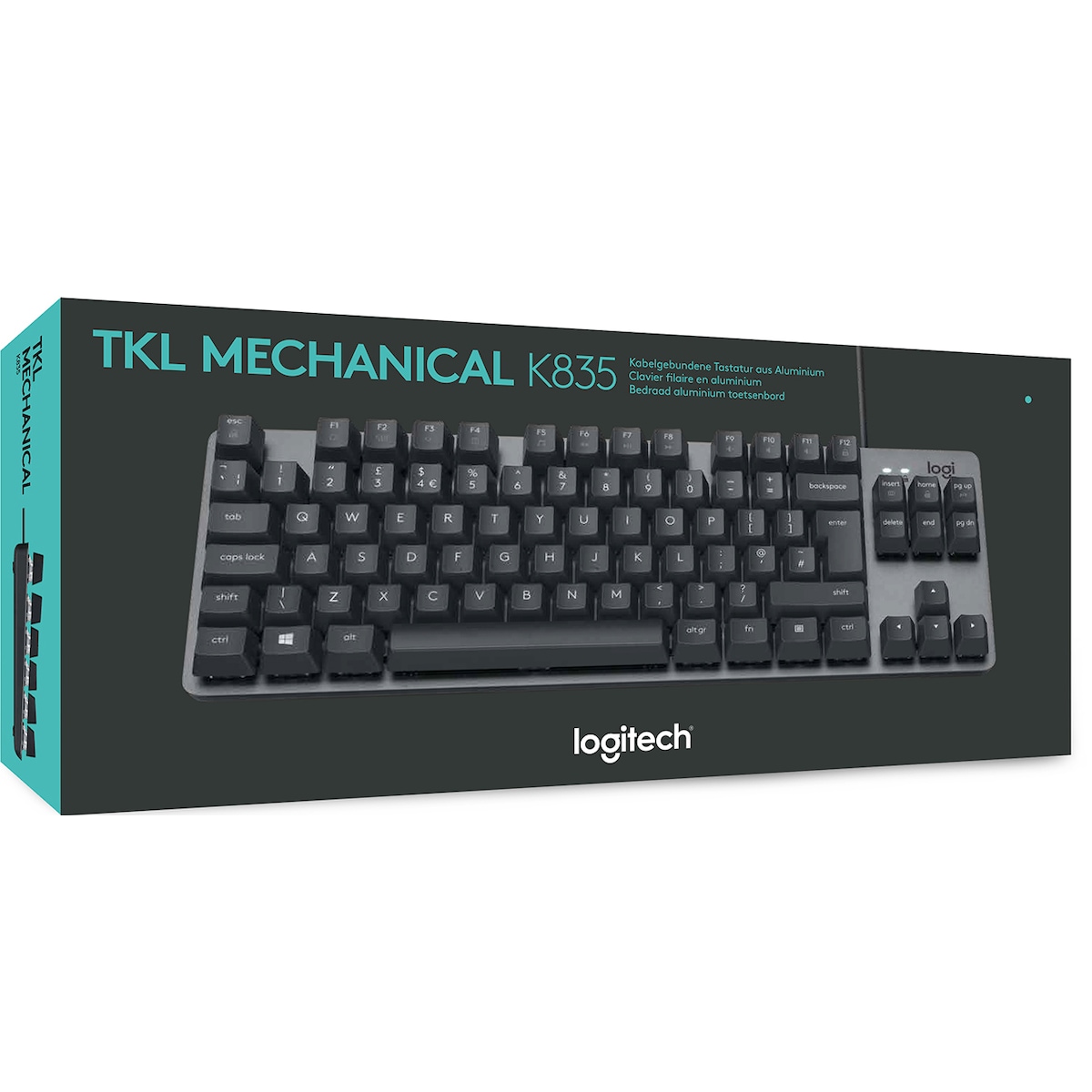 Logitech K835 TKL tastatur (grafittgrå)