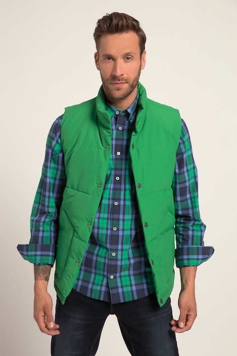 Steppweste, Outdoor, Stehkragen, Zipper