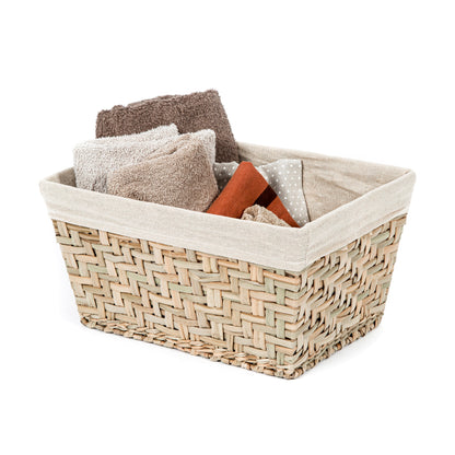 Panier de rangement en jonc de mer Fiesta Taille M