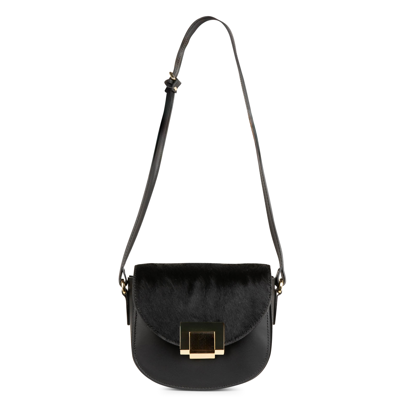 ELISE - Sac bandoulière en cuir | Noir