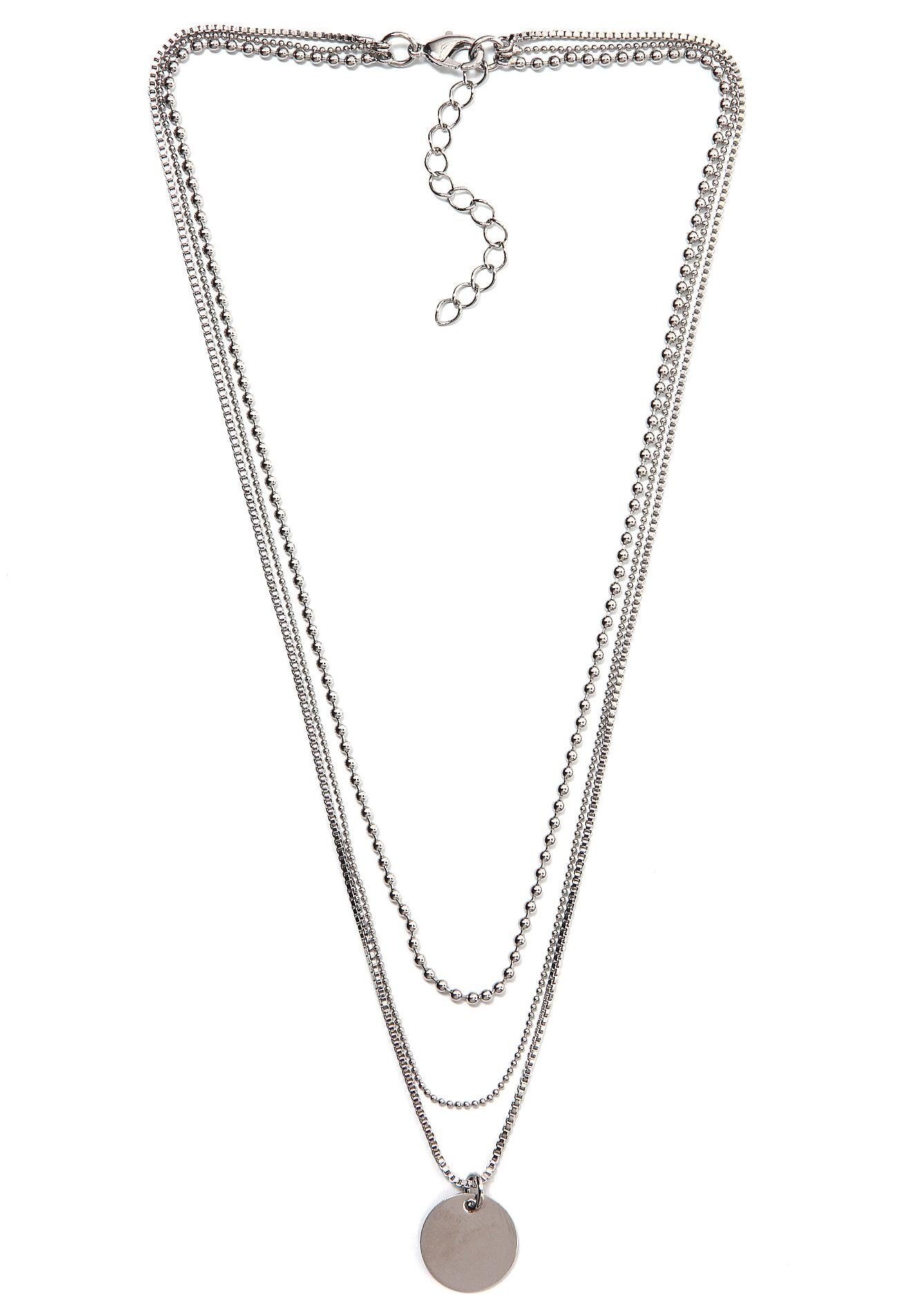 Firetti Kette mit Anhänger »Schmuck Geschenk Layering Kette mit kreisförmigen Anhänger«