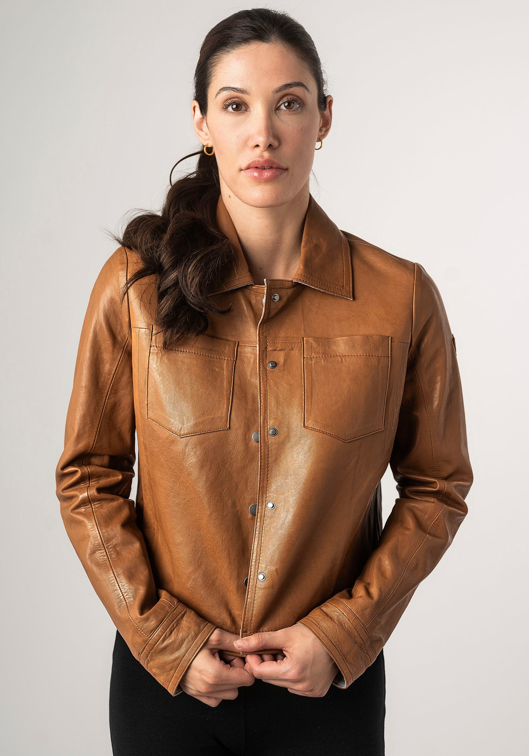 Mauritius Lederjacke »MWLefei« mit Brusttaschen