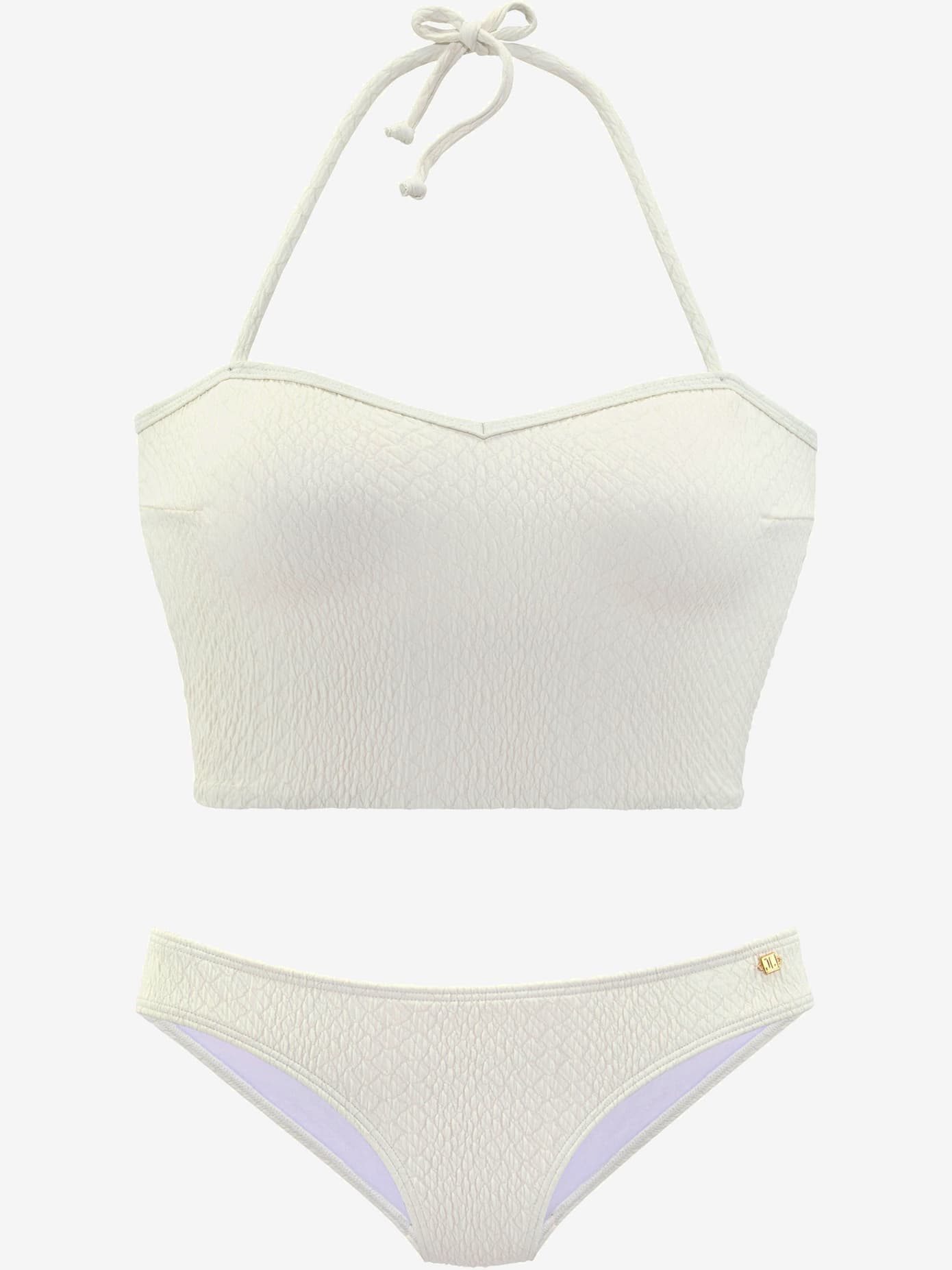 Haut de bikini bustier qualité structurée élégante au look animal