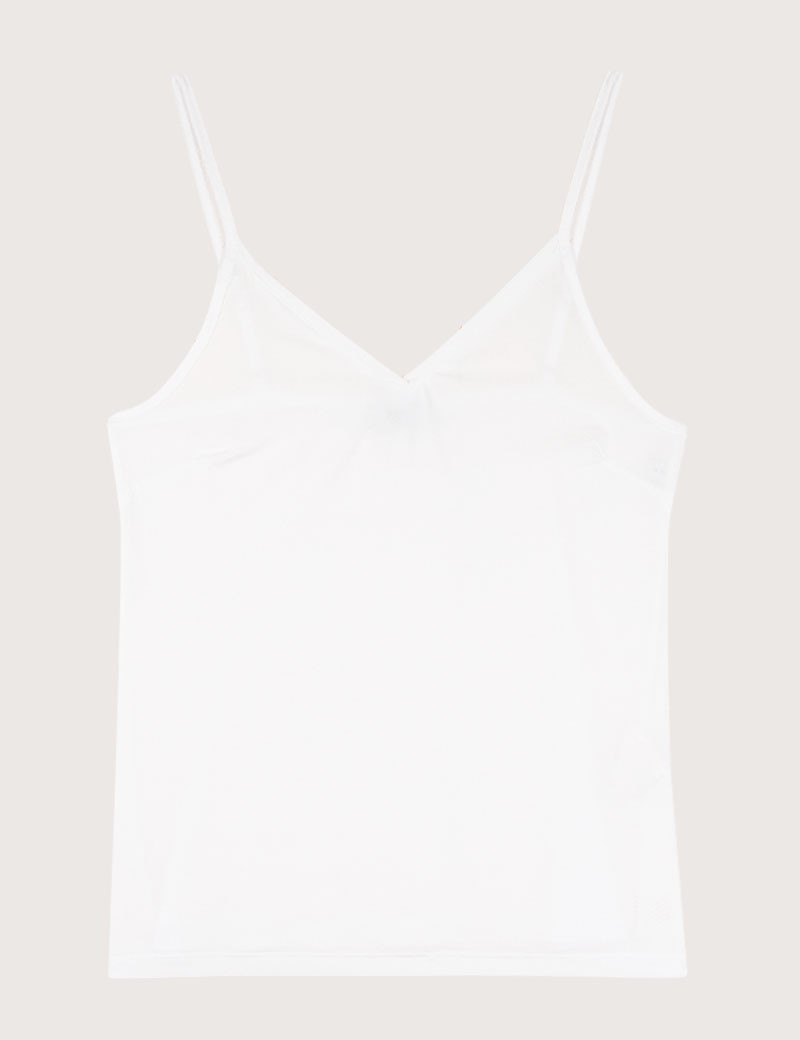 HBT SILKY  | SYLVIA TOP MC BLANC