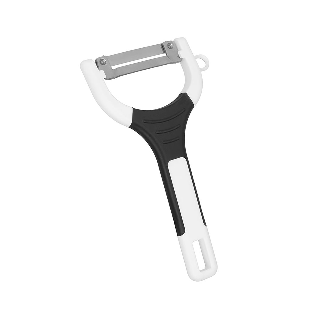 Éplucheur rasoir à légumes bi-matière inox 13cm