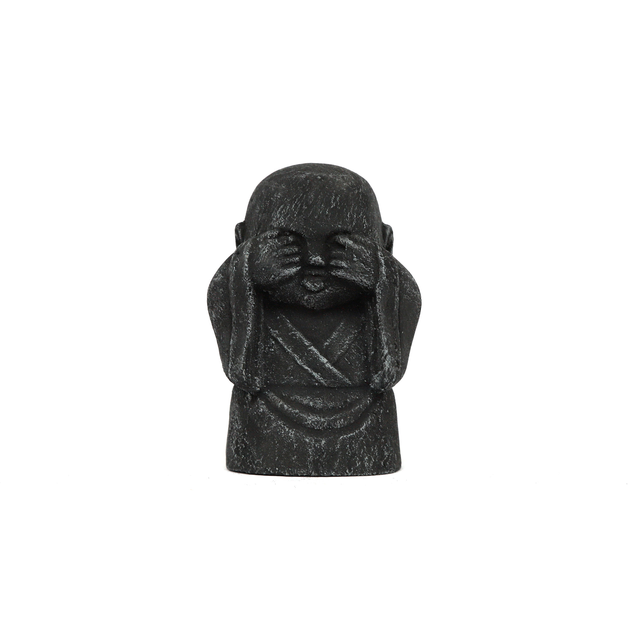 Zementfigur 'Fat Jizo - nichts sehen', H 17 cm, B 12 cm, T 8 cm günstig bestellen
