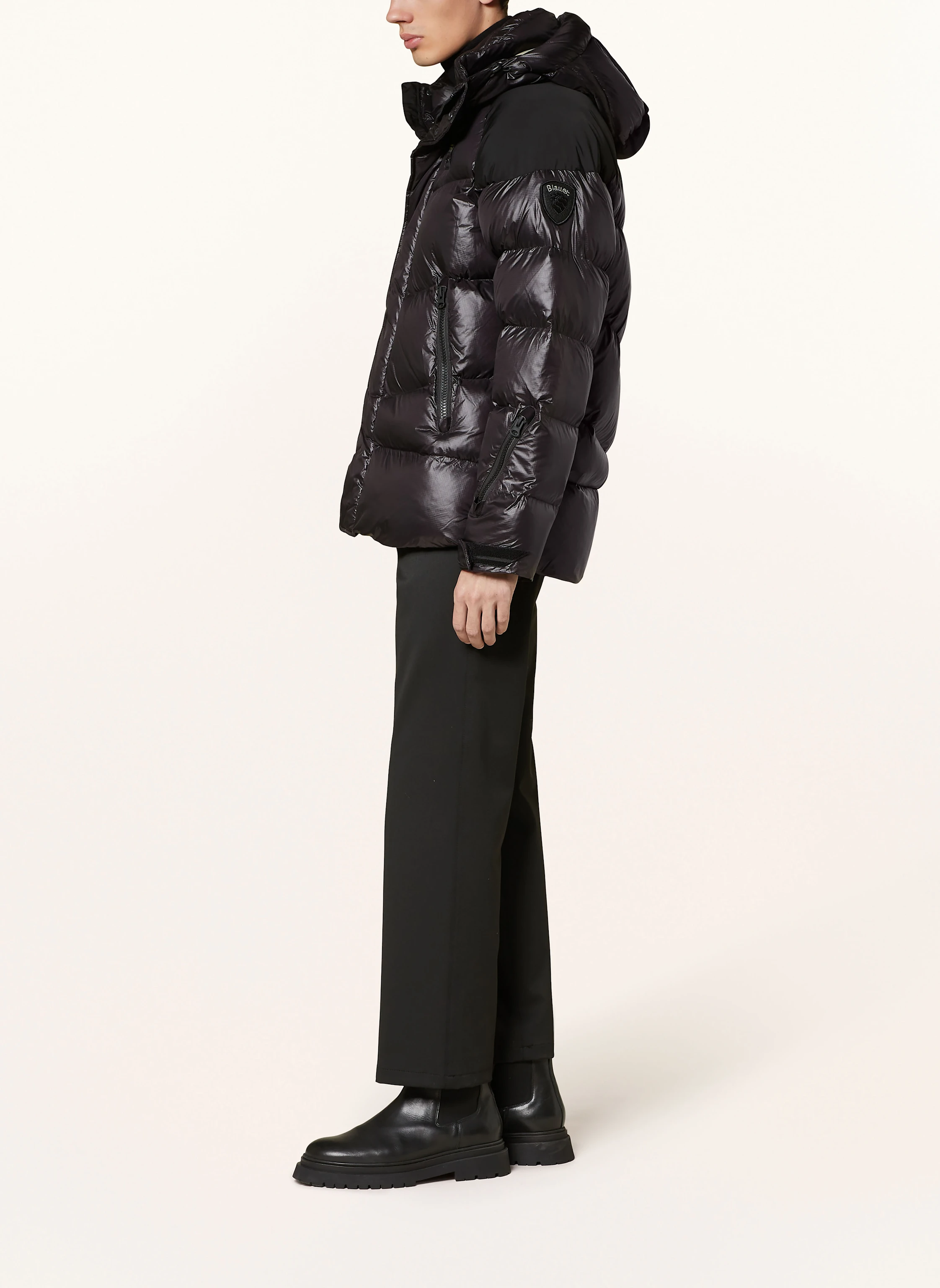 Blauer Steppjacke mit DUPONT™ SORONA®-Isolierung