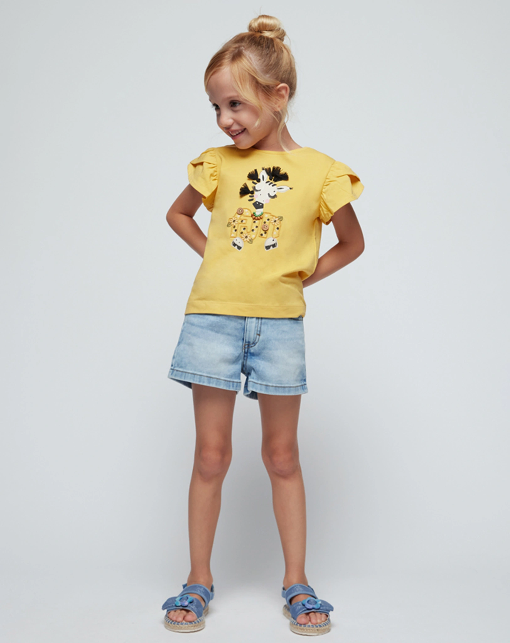 T-Shirt FUN in honiggelb