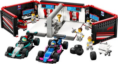 LEGO City 60444 F1-verksted med Mercedes-AMG og Alpine