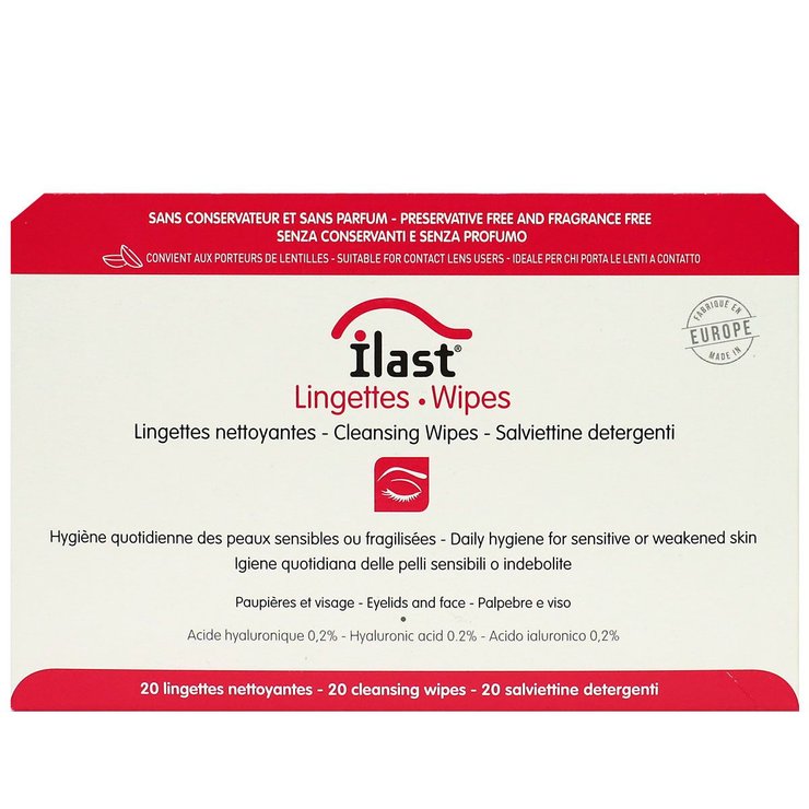 Ilast 20 lingettes nettoyantes
