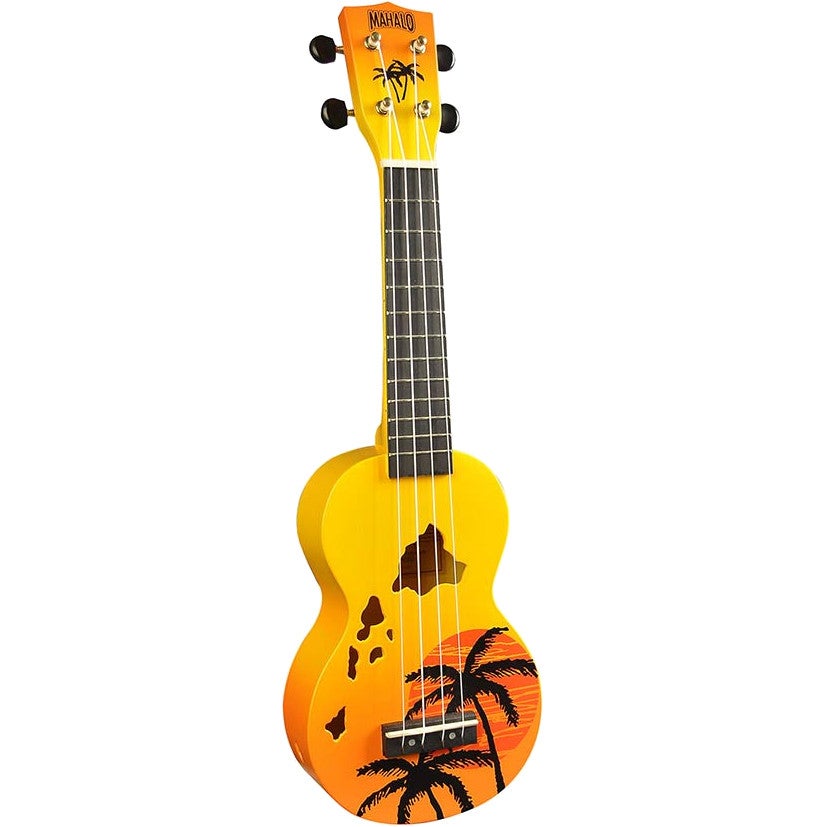 Mahalo MD1HA/ORB Designer Series Hawaii Orange Burst ukelele