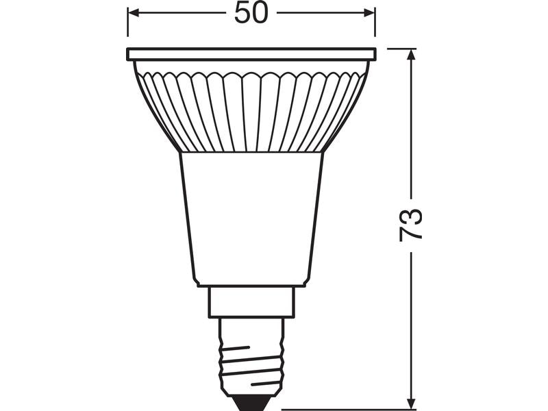 OSRAM Lampe Star PAR16, 4.5W, E14 Warmweiss LED-Reflektorlampe PAR16 mit Retrofit-Stecksockel