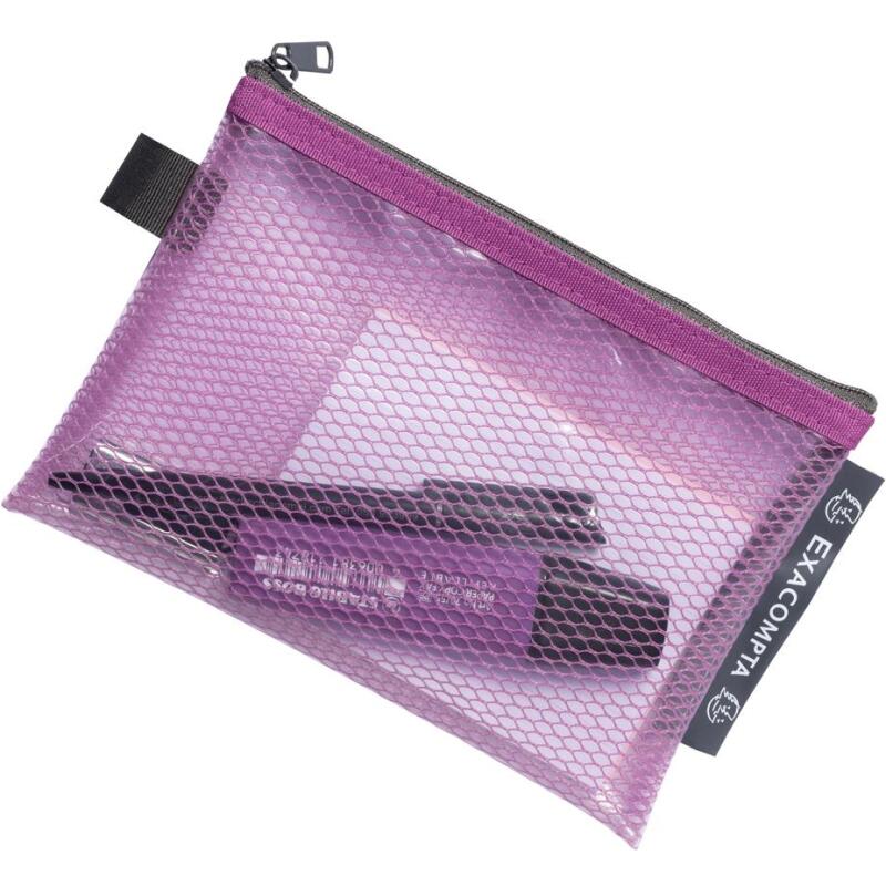 Pochette à fermeture éclaire en plastique souple Pop'N Co - Couleurs assorties