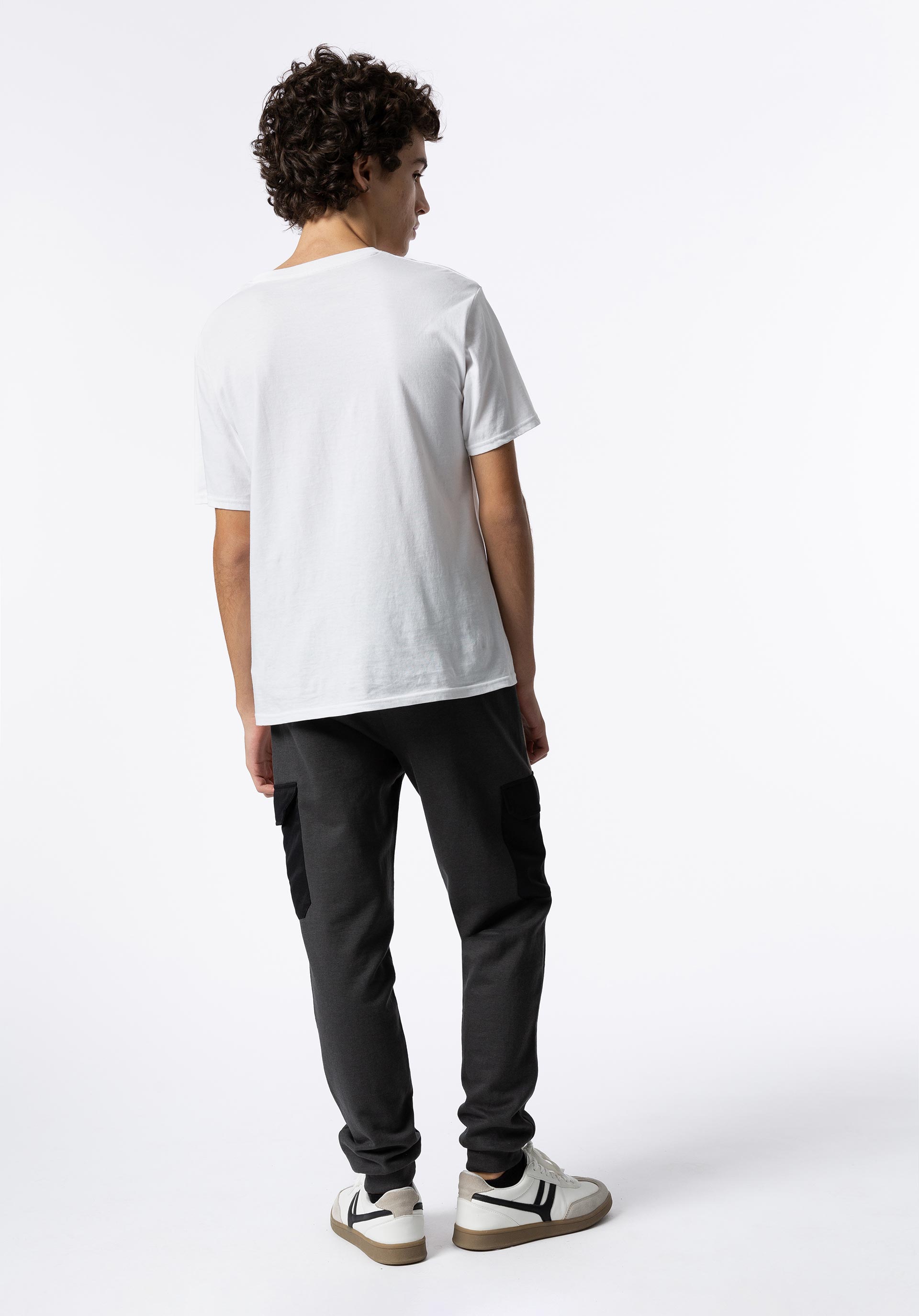 Calças Jogger Cargo com Cordão Tricolor
