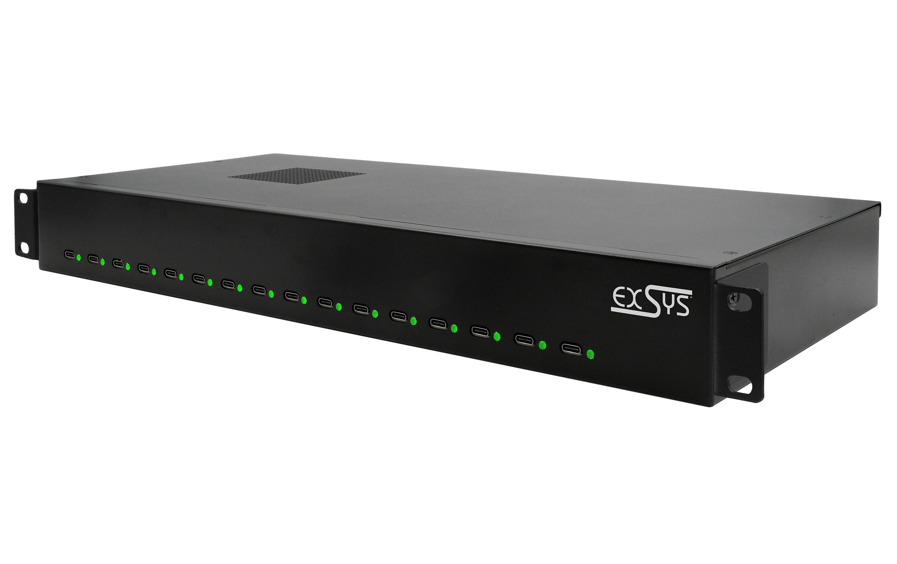 Ladestation EX-11016<br>Multi-Ladestation mit 16 USB-C Anschlüssen