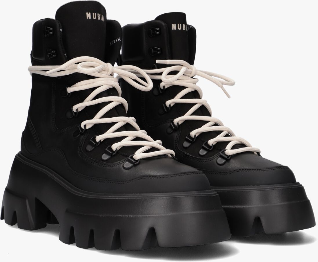 zwarte nubikk veterboots flore montagne