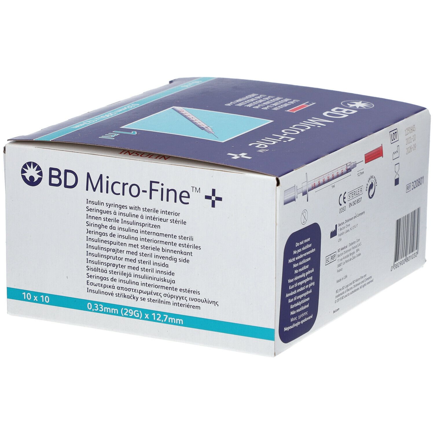 BD Micro-Fine™+ U 40 Insulinspritzen 12,7 mm