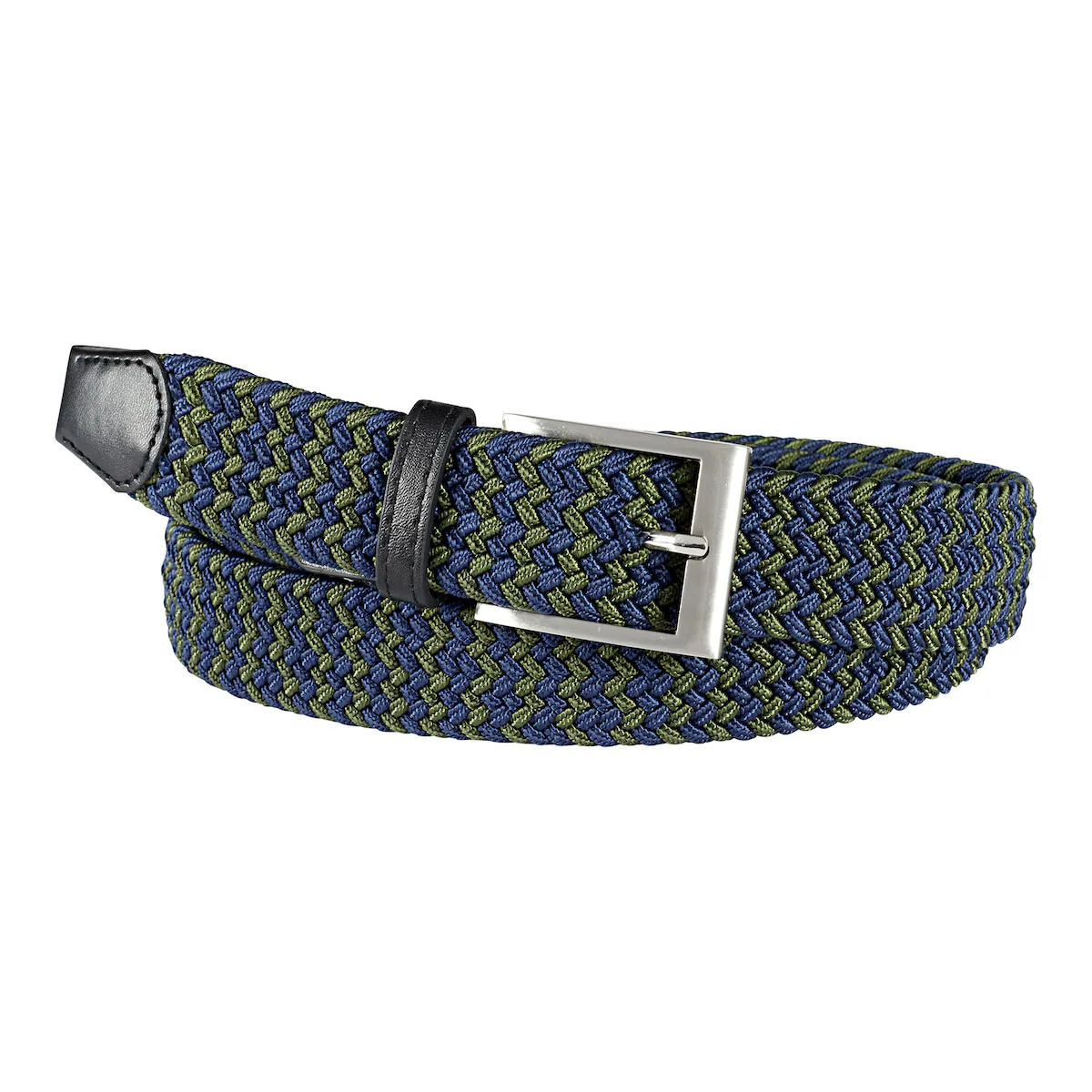 Herren-Flexigürtel - oliv/blau