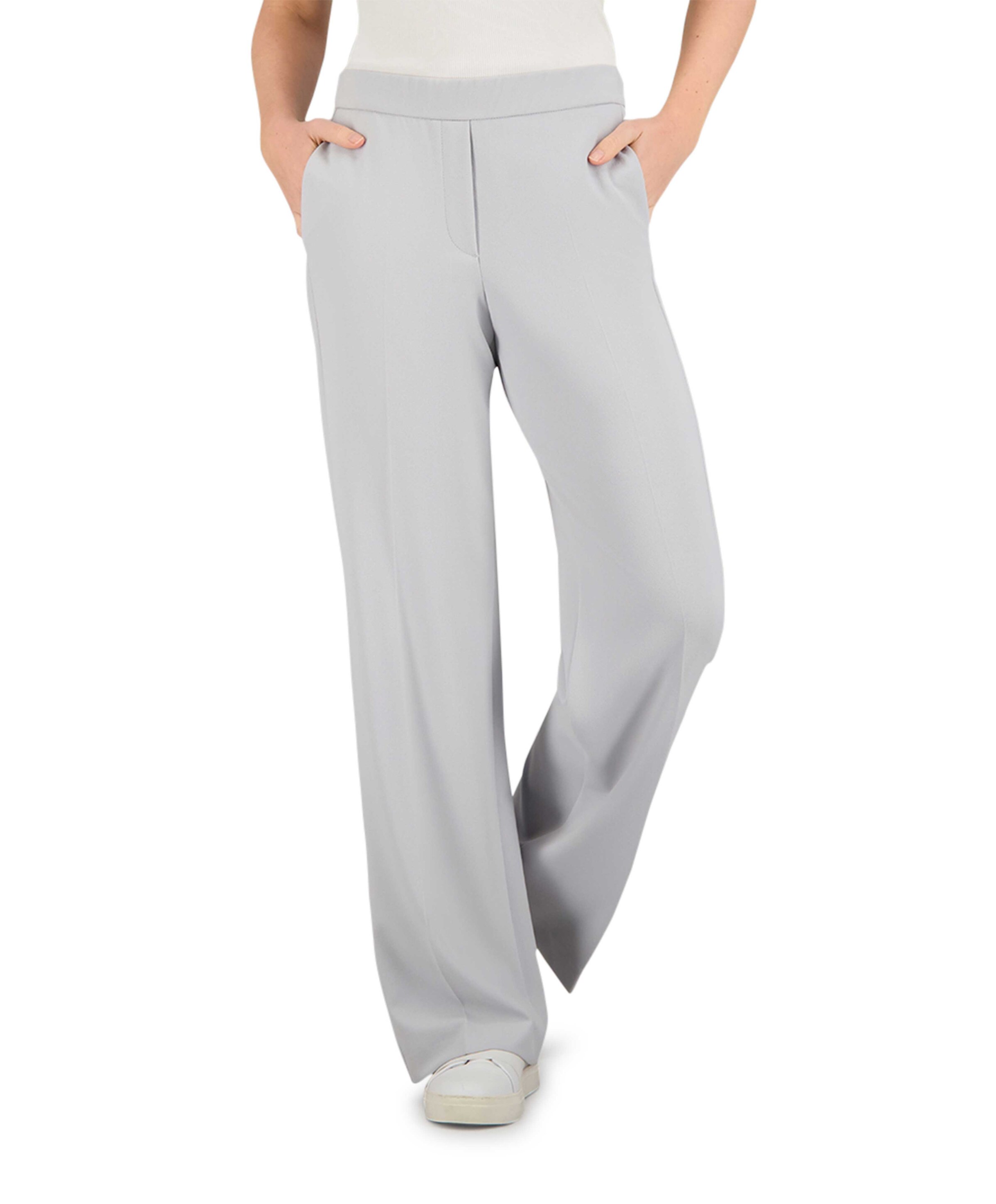 Gardeur Wide leg Feminine broek grijs