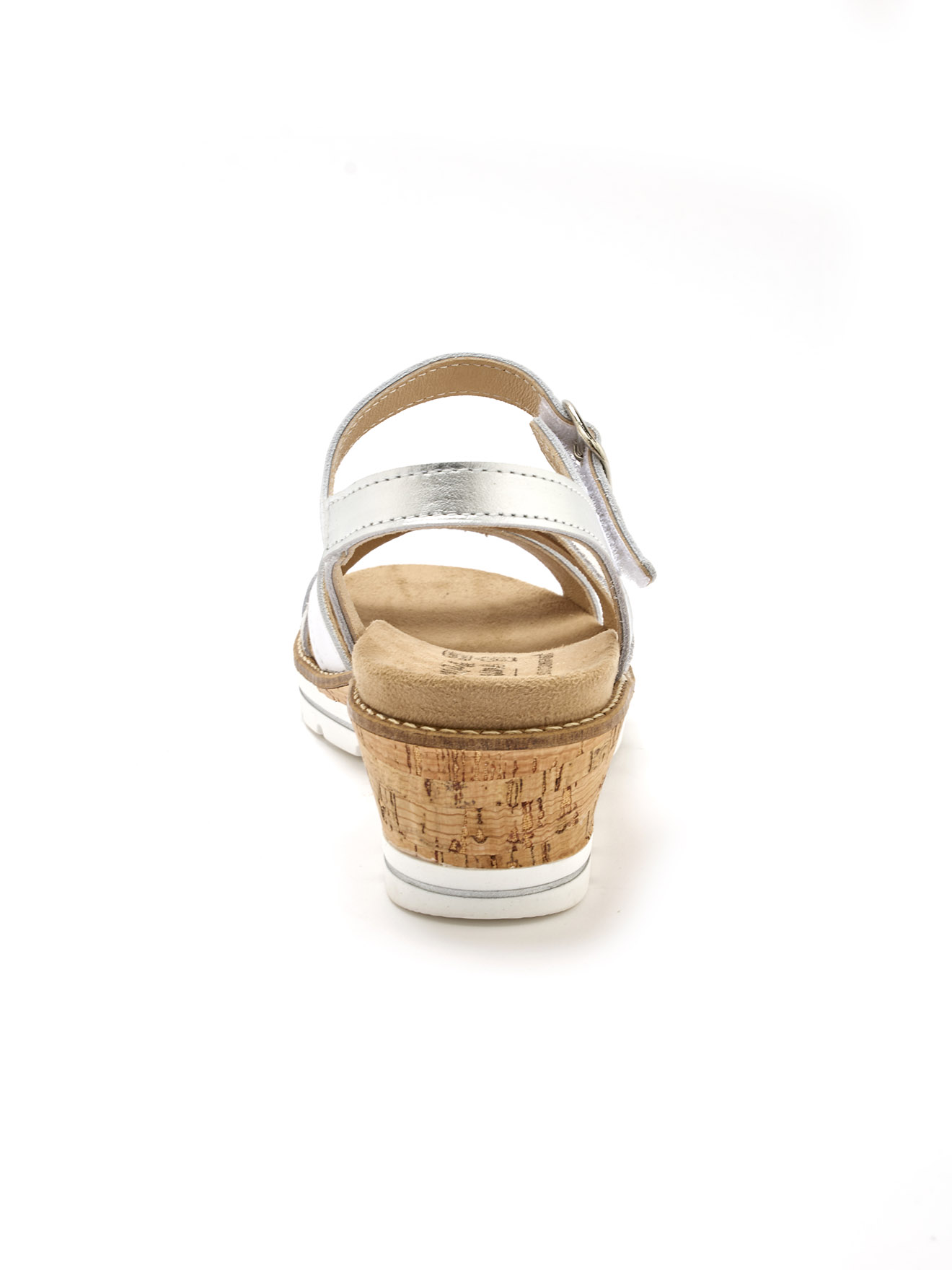Sandales cuir compensées