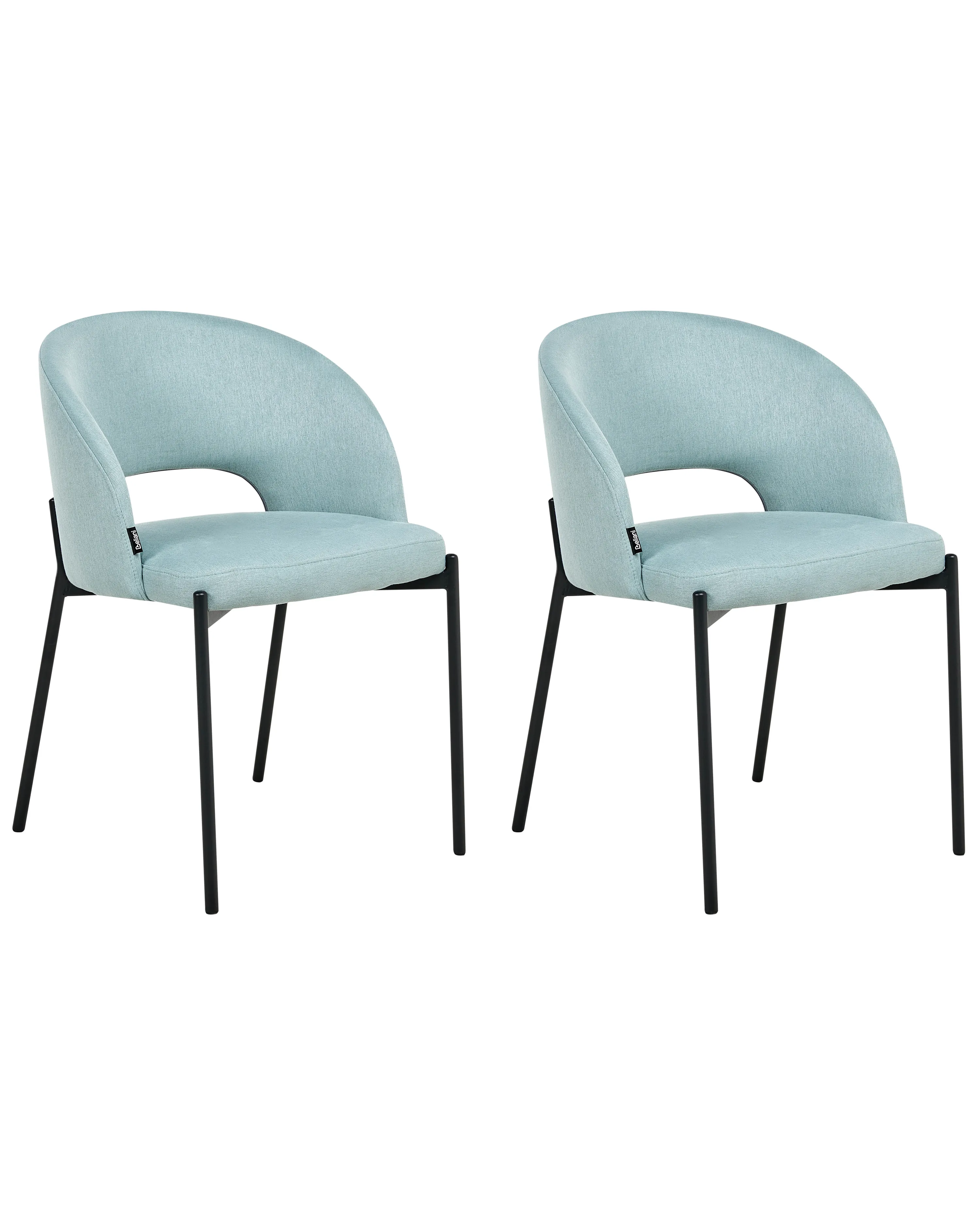 Set van 2 eetkamerstoelen PENNY Stof Lichtblauw