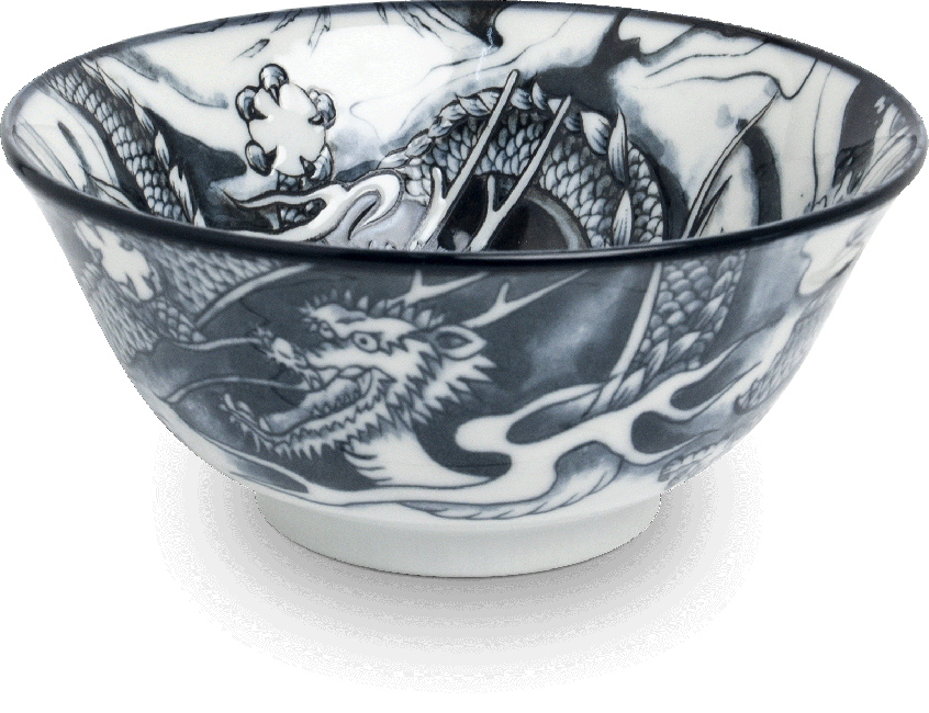 Oriental Kom 15cm Black Dragon
