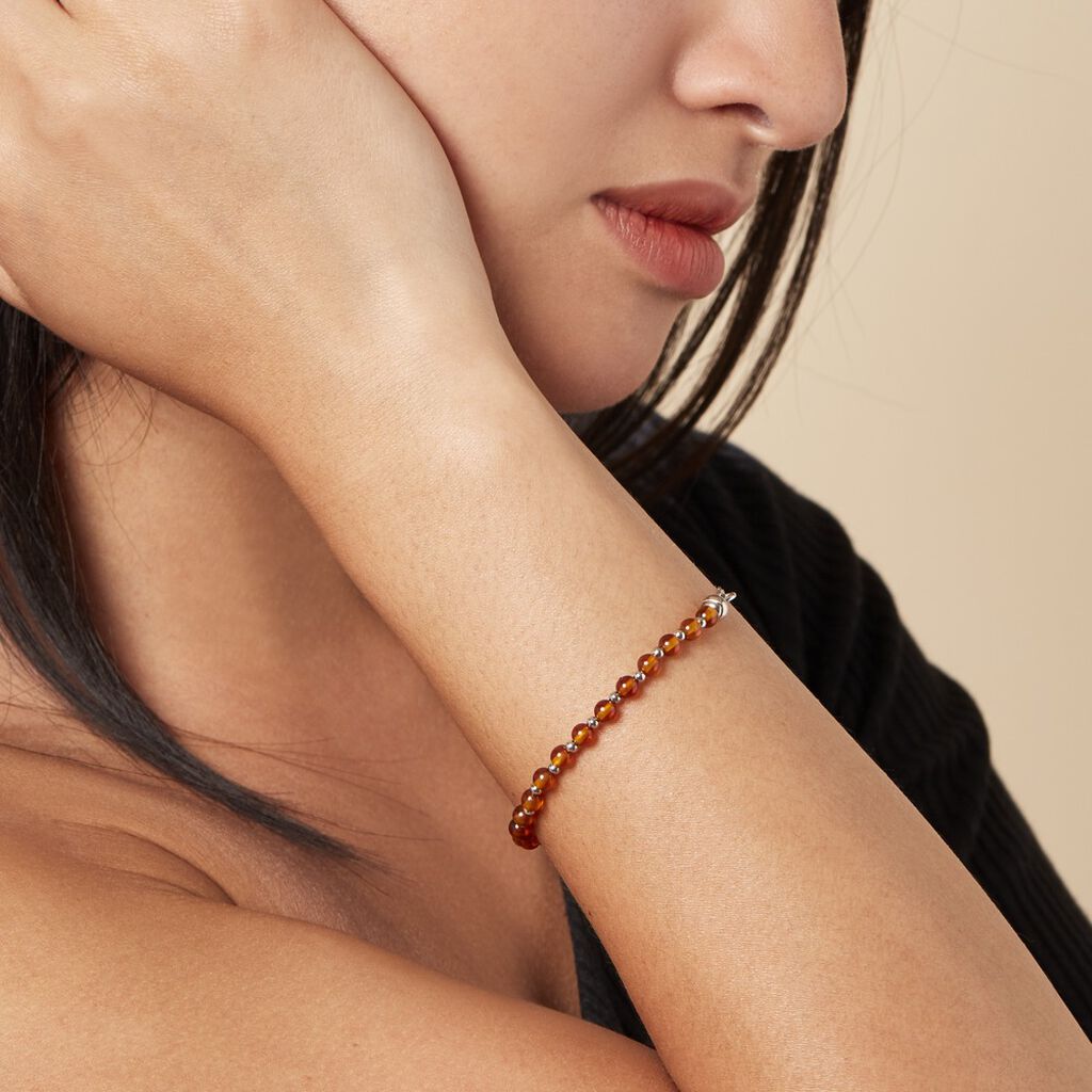 Bracelet Costin Argent Ambre
