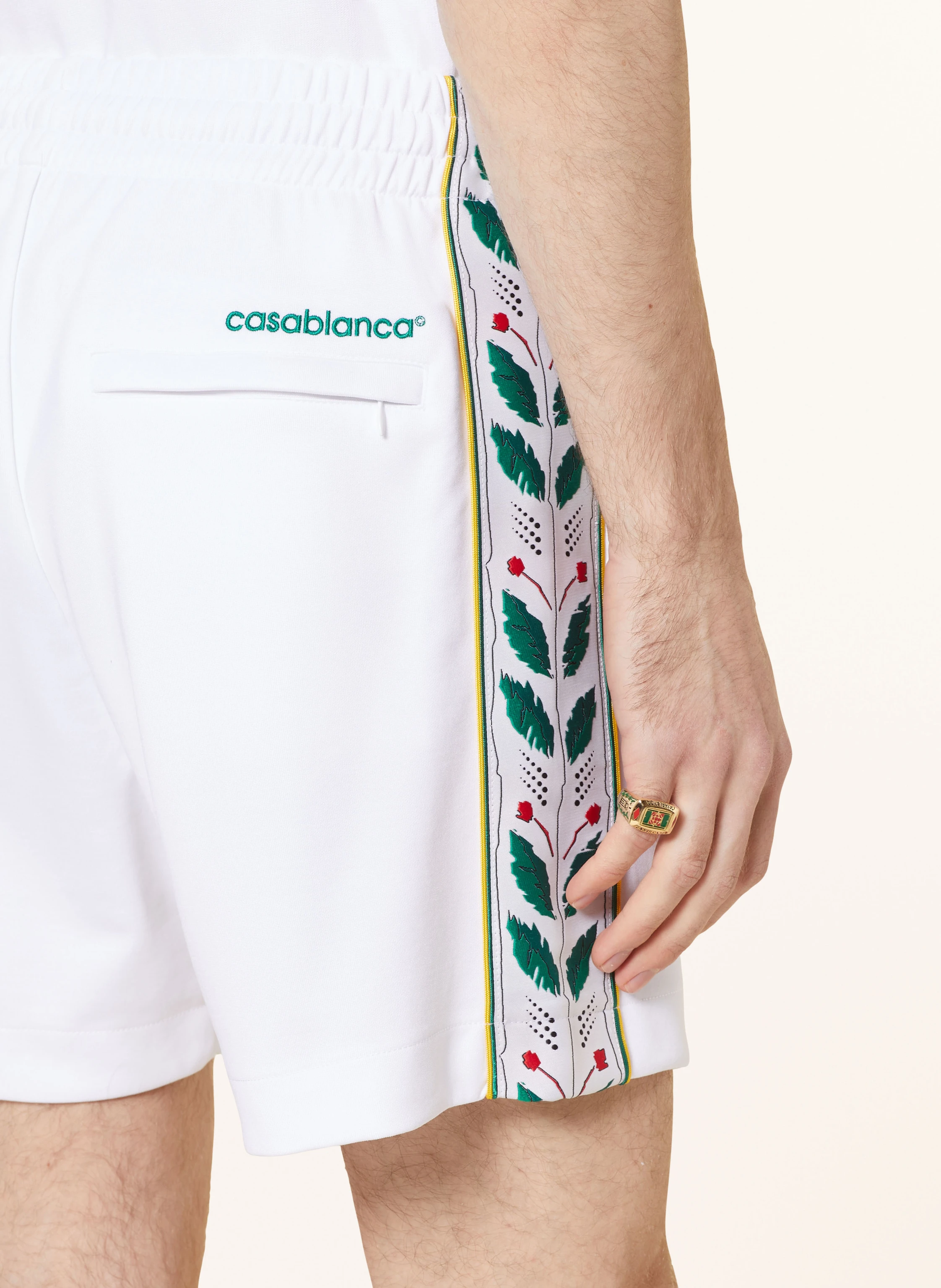 Casablanca Jerseyshorts mit Galonstreifen
