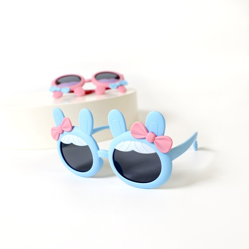 Photo Booth Oster Brille Party Fotorequisite Sonnenbrille Accessoires Dekoration für lustige Bilder - Süsses Häschen (Blau)