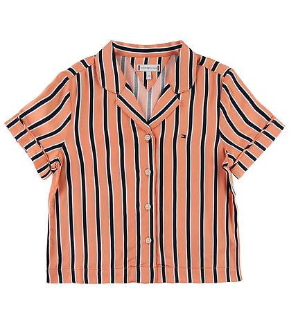 Tommy Hilfiger Bluse - Resort Stripe - Orange