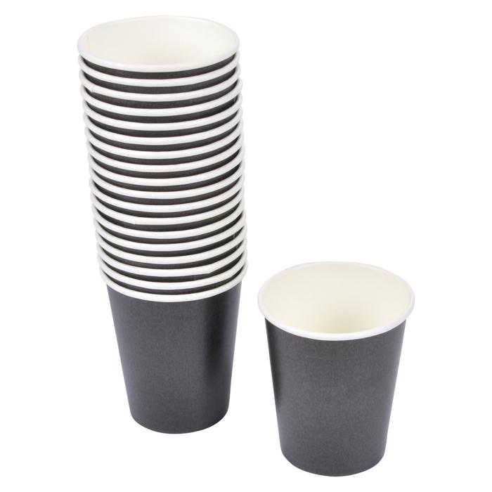 SET 20 GOBELETS CARTON 23CL NOIR